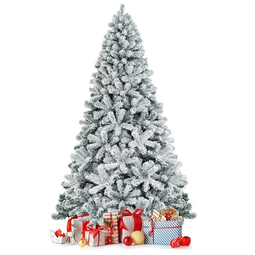5ft snow flocked artificial - flocked,