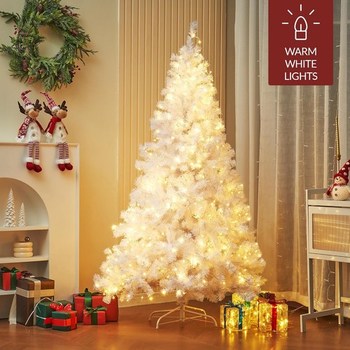 White christmas tree with - tree, led