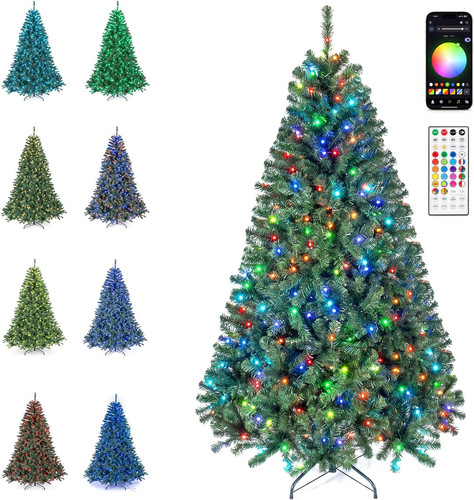 6ft green pre lit - pre-lit, christmas