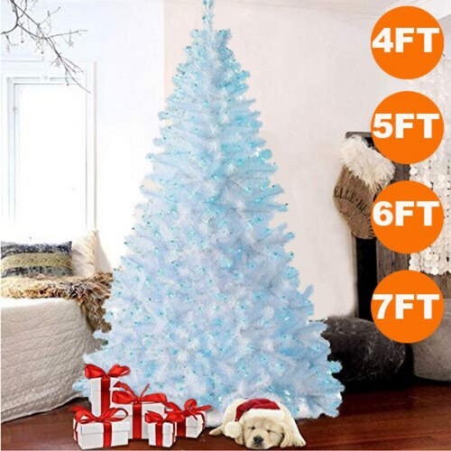 White christmas tree with - white,