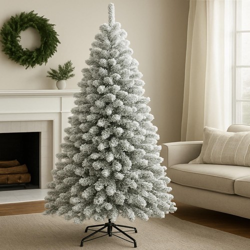 White 7ft christmas tree - 7ft, with
