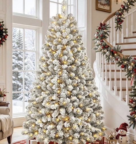 7ft pre lit christmas - pre, tree