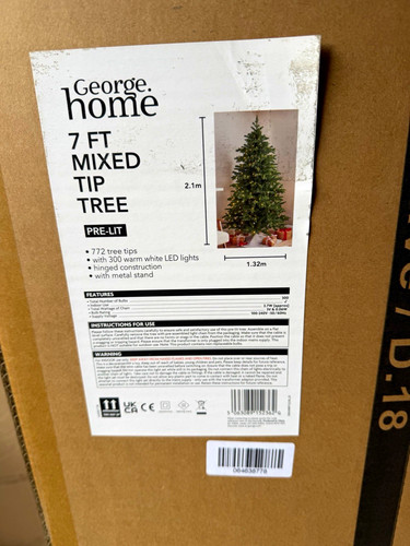 George home 7ft - 7ft, mixed