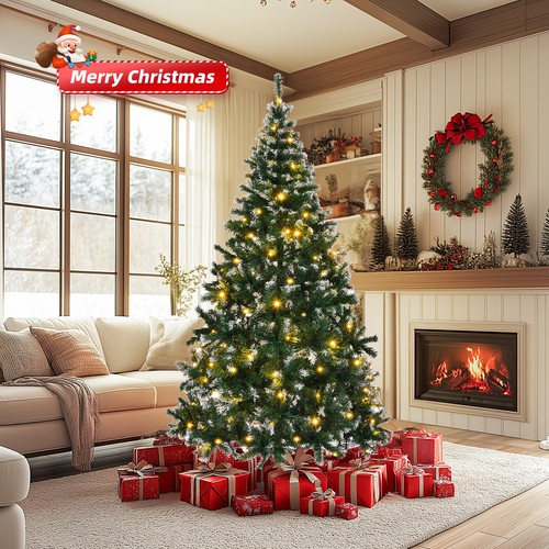 7ft led christmas tree bushy - led,
