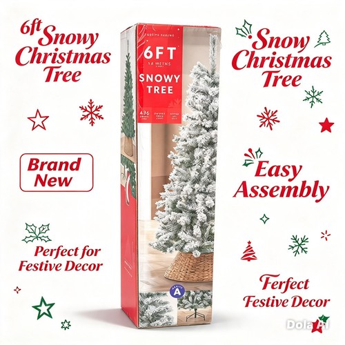 6ft artificial snowy - 6ft,