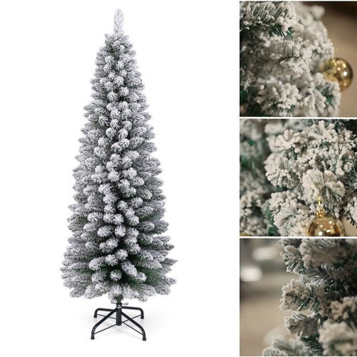 Snow flocked pencil - flocked,