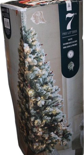 7ft pre lit artificial - 7ft, pre-lit