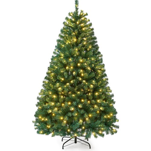 7ft pre lit artificial - pre-lit,