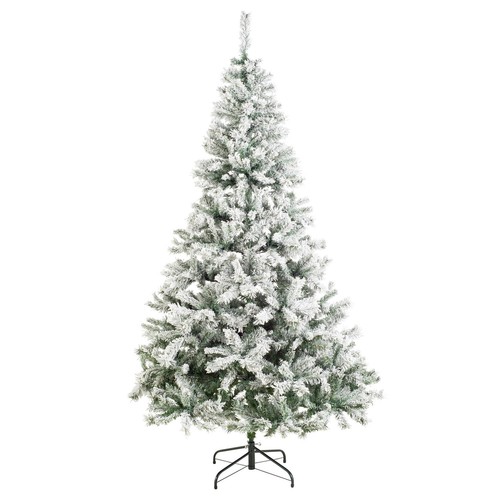 Snowy christmas tree - snowy, full