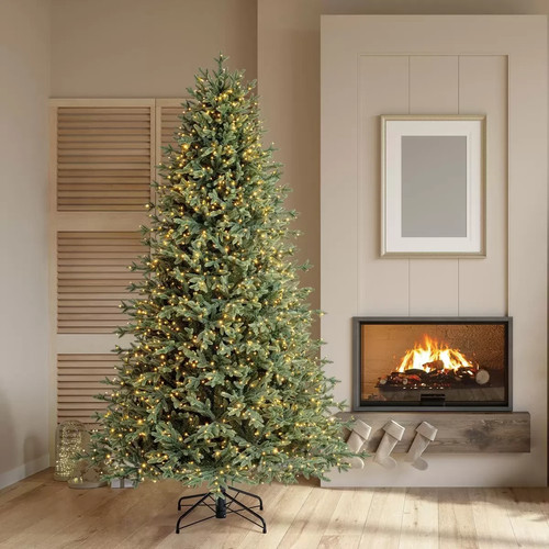 5ft pre lit aspen artificial - aspen,