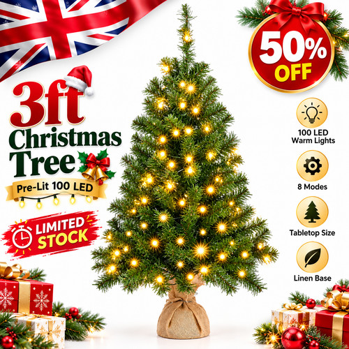 3ft christmas tree pre - tree, 100