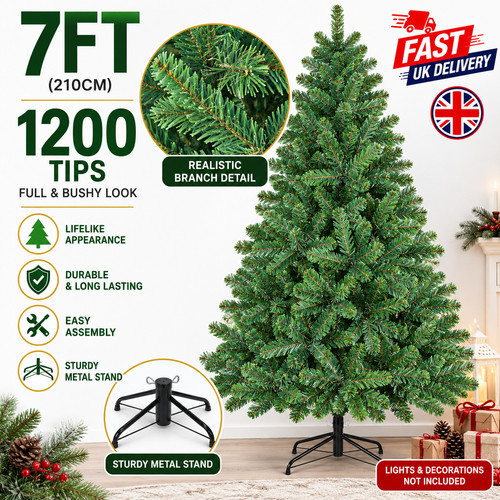 7ft artificial christmas tree - christmas,