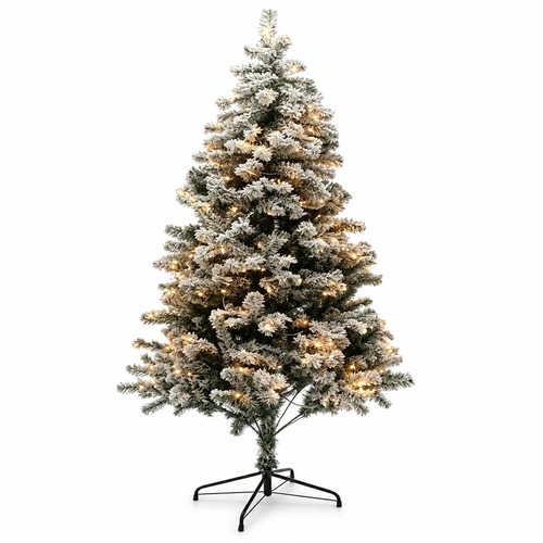 7ft prelit snow - prelit,