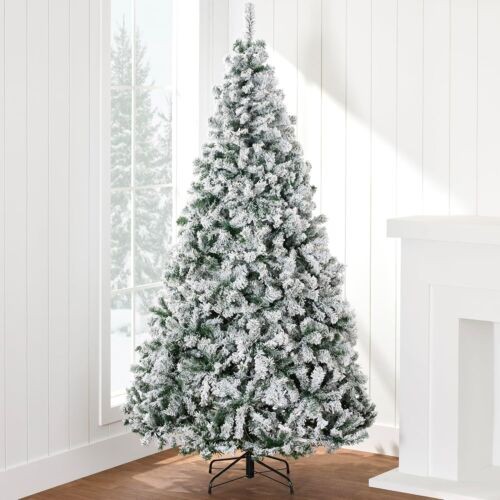 Snow covered christmas tree - covered,