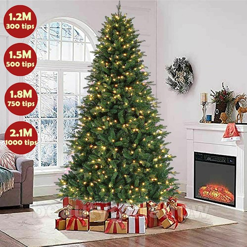 Green christmas tree with - green,