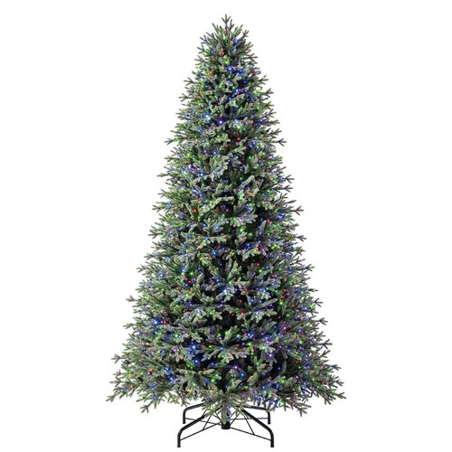 9ft pre lit aspen artificial - pre-lit,