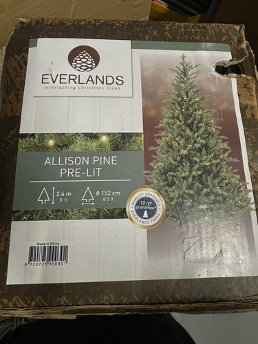 Everlands allison pine - pine, pre-lit